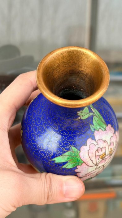 景泰藍花瓶掐絲琺瑯七十年代出口創匯| Yahoo拍賣