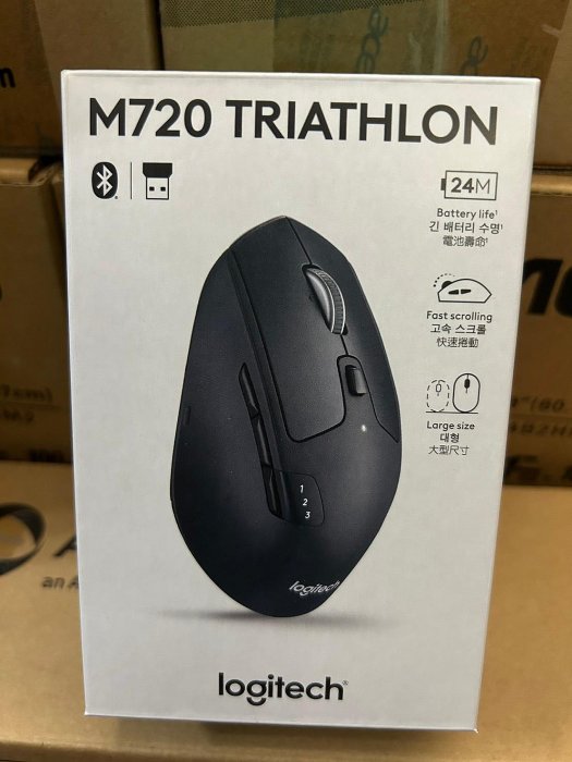 ABBBY沛佳 - Logitech 羅技 M720 Triathlon多工無線滑鼠 台灣公司貨