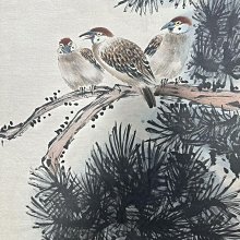 馬家桐】花鳥，純手繪四條屏，單屏裝裱尺寸：245*57.5cm ，畫芯尺寸
