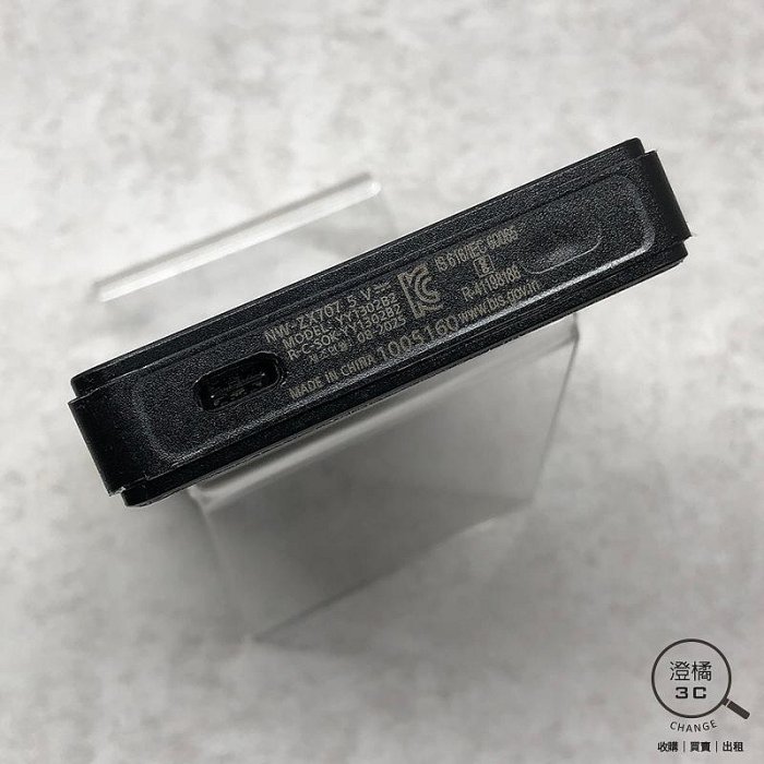 no none樣 專用 澄橘』SONY NW-ZX707 數位隨身聽公司貨黑《二手盒裝中古》A84950