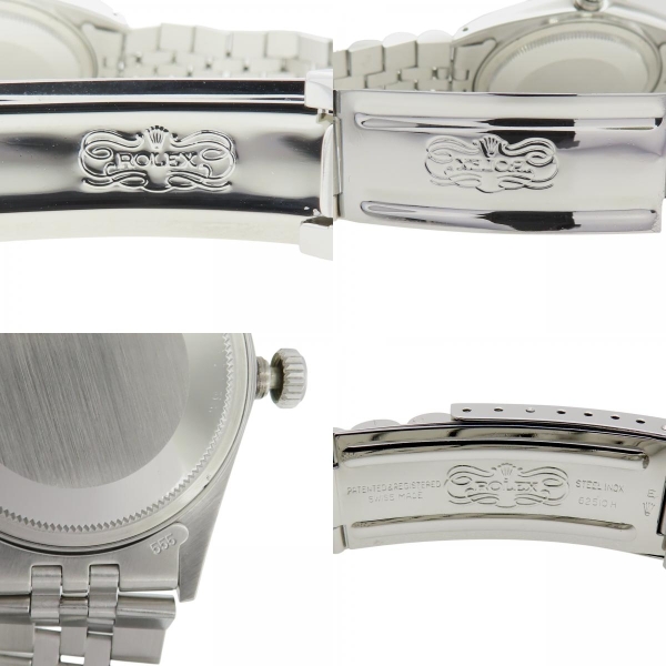 ROLEX 勞力士銀色錶盤18K白金不鏽鋼Datejust 36 腕錶16014 【二手名牌