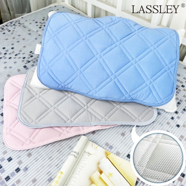 LASSLEY(二入組)冰絲涼感枕墊保潔墊(冰感 接觸冷感)