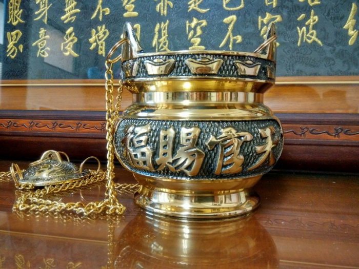 靜福緣】精品銅製『天公爐(三耳)』3寸5、4寸1、5寸6 三界公爐香爐宗教