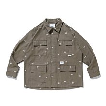 希望商店】WTAPS JUNGLE 01 LS COTTON 22SS 刺繡骨頭四袋軍衫| Yahoo拍賣