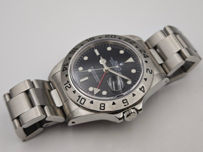 【美好時光】U字頭1998年份ROLEX勞力士16570探險家二代單swiss版本盒單全美品 216570 參考