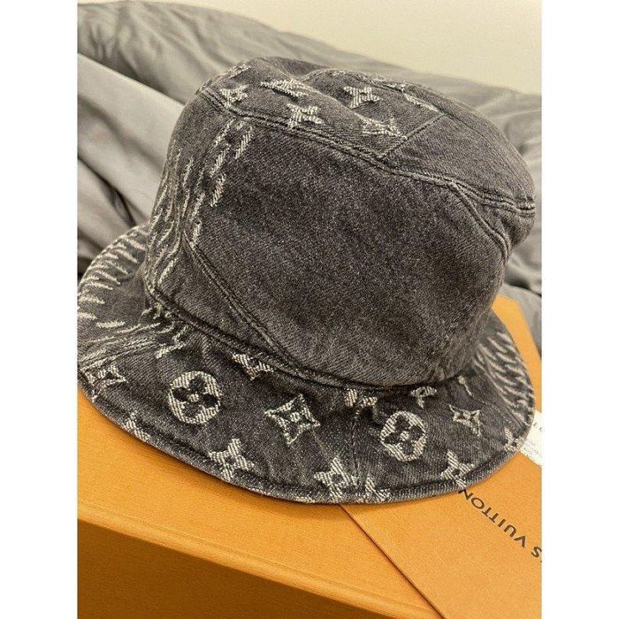 LV x Nigo 聯名 黑色 水洗 牛仔 MONOGRAM 雙面 漁夫帽 MP2745 現貨