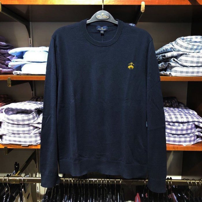 【熱賣精選】正品Brooks Brothers/21春秋新款布克兄弟男士套頭針織毛衣男