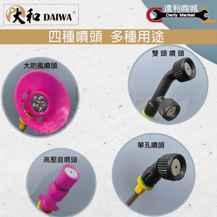 達利商城】DW-1600 DAIWA 電動噴霧機16L 噴霧機噴霧器消毒機噴藥消毒灑