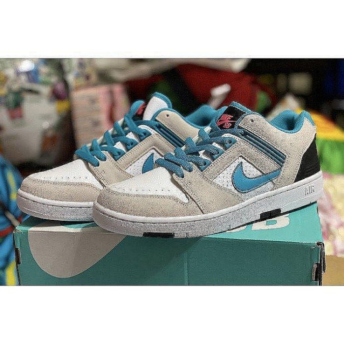 nike sb air force low nebula blue星雲藍籃球運動板ao03