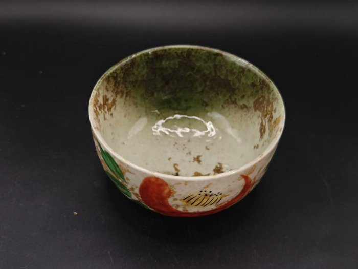 日本舶來品和光園赤繪膠質釉抹茶碗湯吞碗飯碗筆洗果子砵全新品實物圖