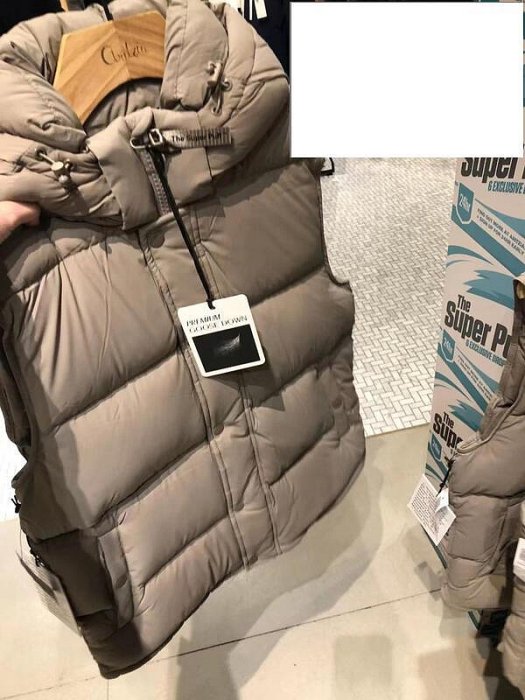 tna白鵝絨羽絨馬甲2023秋冬防水泡芙puff連帽純色背心短款厚外套