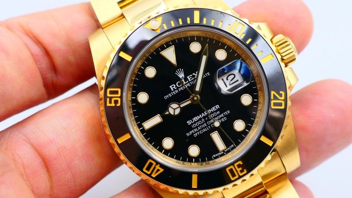 【美好時光】ROLEX 勞力士116618LN 18K金黑水鬼盒單全美品 126618參考