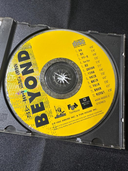 台北城音樂】BEYOND ~繼續革命~1992年出版 無IFPI CD專輯 華納唱片發行