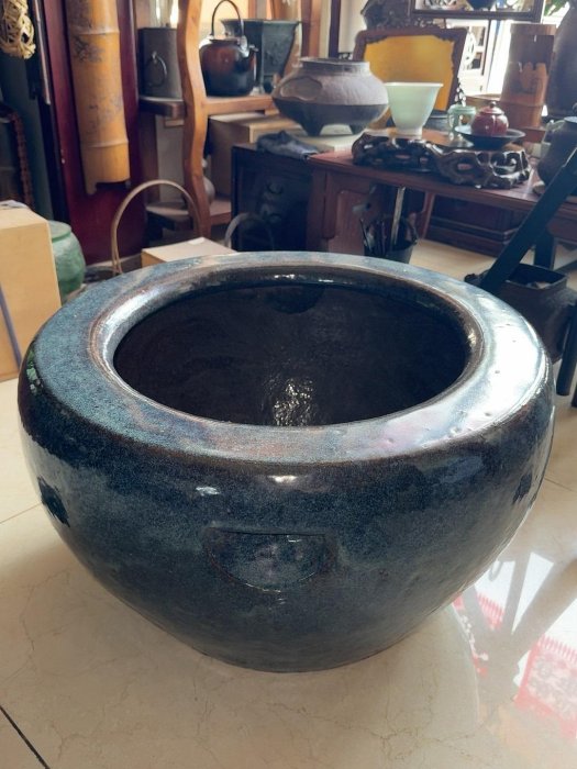 夢工房】中国 葛明祥 造 海鼠釉 横手 急須 在印 蓋傷有 宜興紫砂