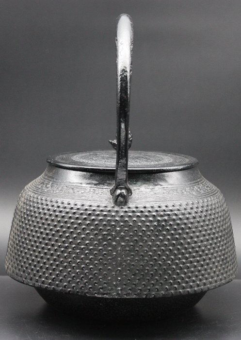 銘物】南部長壽堂-- 傳統工藝士佐藤勝芳作,未使用品,鐵壺,鐵瓶KU106