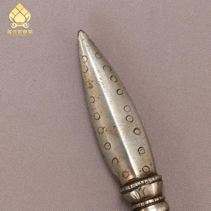 金剛杵藏傳用品密宗一字剛杵獨股杵尼泊爾進口手工生鐵剛橛法器藏