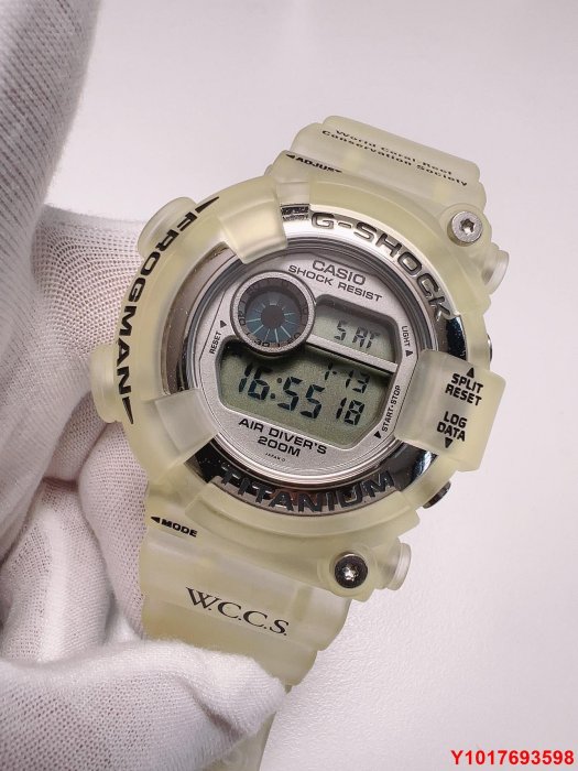 卡西歐G-SHOCK二代蛙人dw8200 黑珊瑚dw8201wc二代珊瑚蛙人多功能潛水男表 如圖實，整表