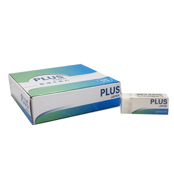 【第2件0元】PLUS 好好擦橡皮擦-白色(20入)(※下單請選購2件)