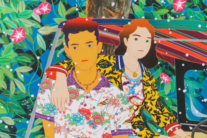 松山智一 20 dollar cold cold heart 松山智一Tomokazu Matsuyama 最新版畫20 DOLLAR COLD COLD HEART