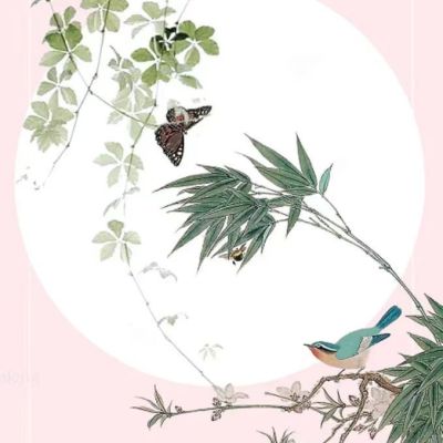 花鳥粥罐 花鳥粥罐