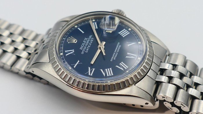 【美好時光】停產逸品ROLEX 1603超罕見藍色buckley印刷大羅馬面盤極美品!RSC洗油保養完成!