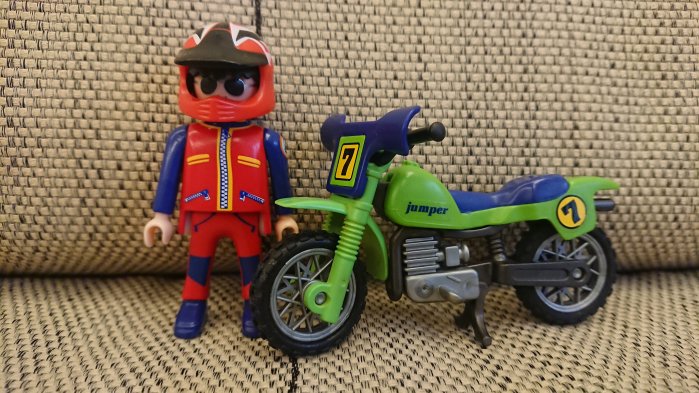 PLAYMOBIL 擁抱摩比~二手商鋪~ PLAYMOBIL 越野摩托車