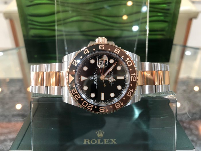 ROLEX 勞力士126711 CHNR 沙士圈 GMT 玫瑰半金 2018年 126710 126503 116503 126713