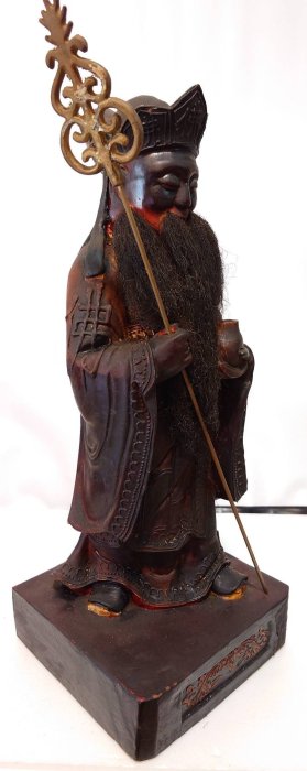 仏像，古董，珍藏，古銅製撒金，鎮宅，辟邪，古美術品，高2⃣️9⃣️cm，重3⃣️5⃣️0⃣️0⃣️克 中國古董藝術第一人Eskenazi的漢代銅鎏金豹塵封半世紀將在台北居