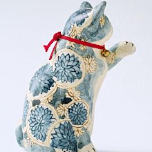今田香「貓の青花」陶蕓家招福貓日本貓展招財貓貓器青花染付手繪瀨戶燒