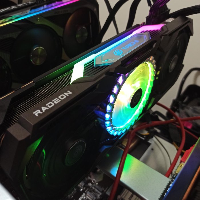 佛祖來了-華擎RX6800XT 16G顯示卡/冷氣房礦卡-已註冊原廠保固到2027年-拯救礦工為己任快來買喔！佛祖已流淚-顯卡燈光可關閉最美麗的顯卡！