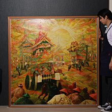 01/02結標二紀会谷田穎郎巨幅手繪祭りの詩がやって来た_京都