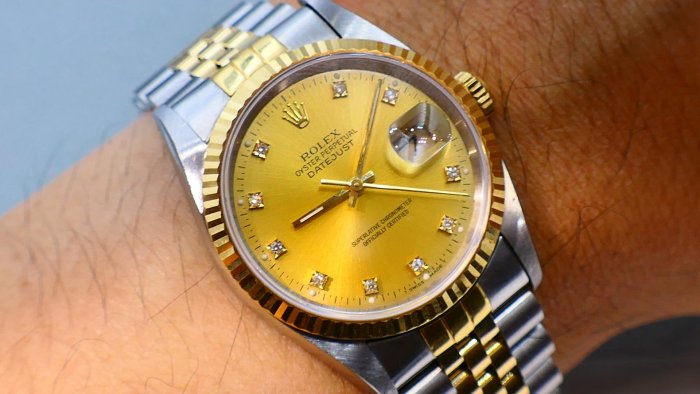 【美好時光】ROLEX勞力士16233半金款Datejust單錶美品錶帶全長 ( 16013 116233參考)