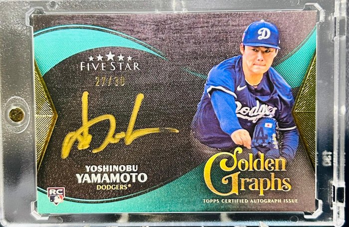 低限30 | RC卡面金簽】山本由伸卡面簽Topps Five Star Yoshinobu