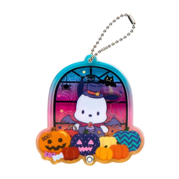 asdfkitty*帕恰狗 萬聖節南瓜 壓克力相框吊飾 掛飾-日本正版商品