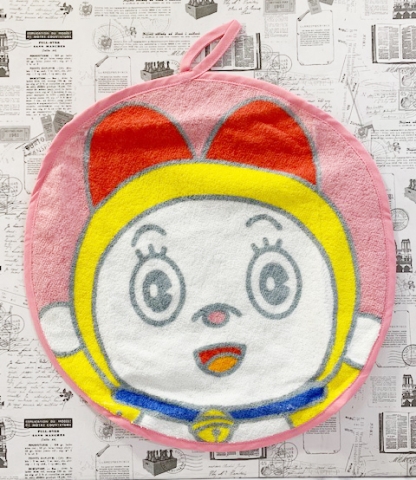 【震撼精品百貨】Doraemon 哆啦A夢~哆啦A夢日本可掛式方巾/毛巾-小叮鈴(圓)#11814