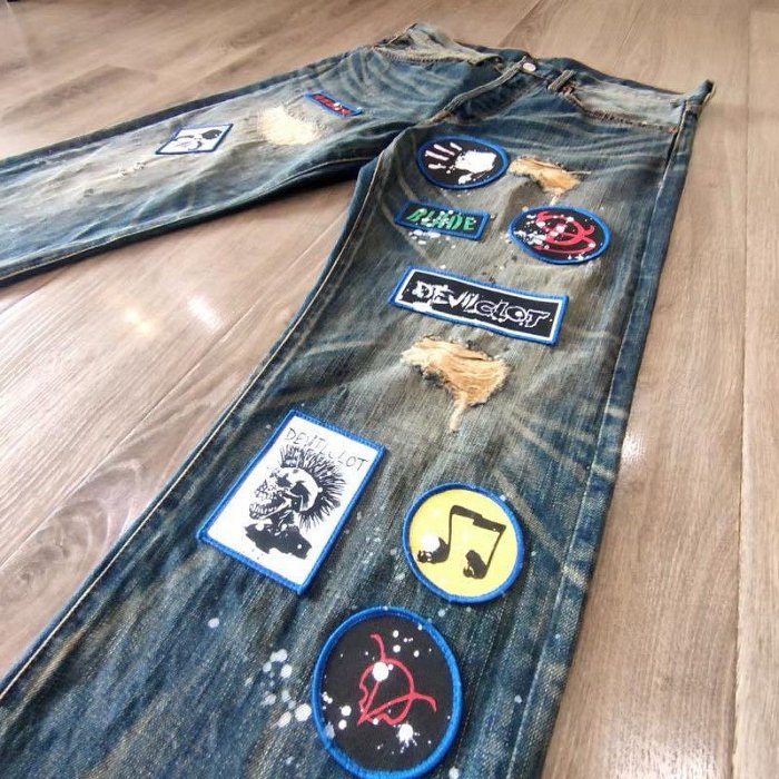 Levis CLOT DEVILOCK 貼布 徽章 破壞 501 W34 完美復刻版