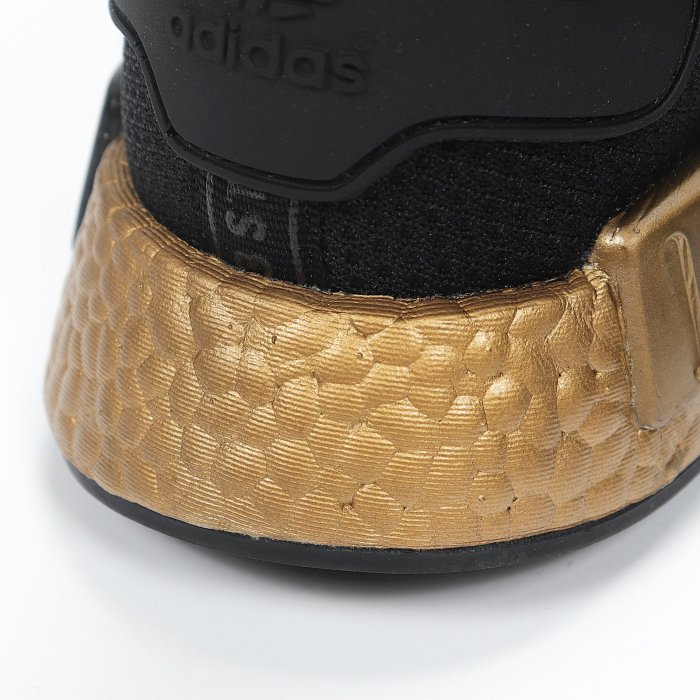 Adidas NMD_R1 黑金大顆粒編織輕量爆米花休閒慢跑鞋FU9352 男女鞋