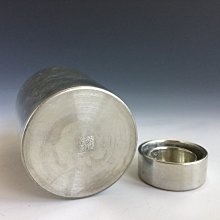 松果坊】日本金工『英祥堂』造錫罐錫茶入茶葉罐日本茶道具s120b