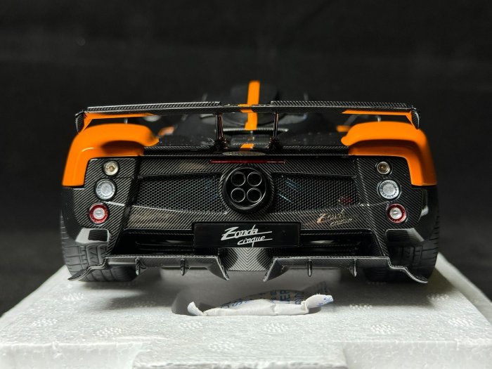 現貨【Almost real 帕加尼zonda cinque硬頂】 1:18合金全開/ 橙色前蓋
