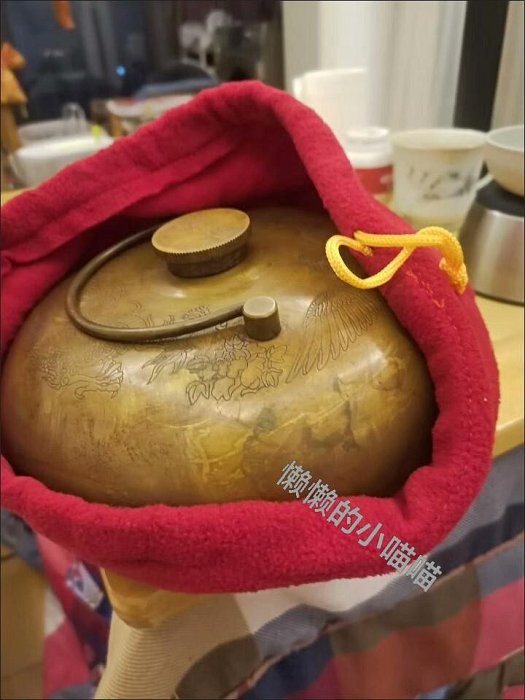 嚴選古董龍鳳銅暖手壺，冬日暖手必備黃銅湯婆子，包漿古樸自然。 古董
