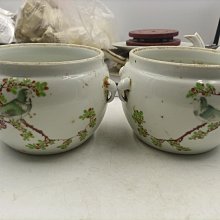 花鳥粥罐 精美民國粉彩花鳥粥罐，品相完好如初， GANG釉彩細膩絢麗，實用又具