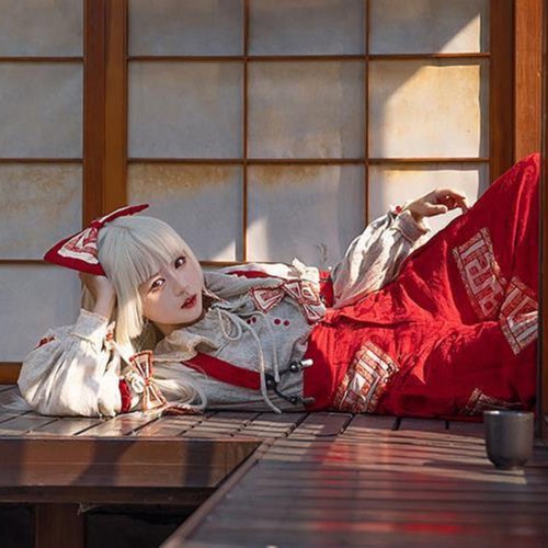 Um·優覓{現貨&尾款}【森森仙】藤原妹紅cos東方Project二設原創