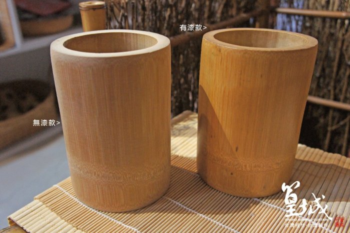 篁城竹藝】〔竹筒-站樁15/10公分/一個入〕竹節站樁/筆筒/按摩