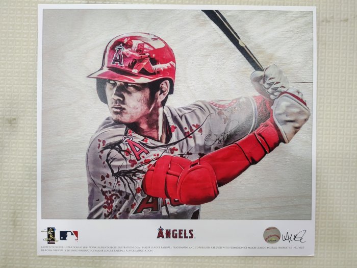 Lauren Taylor 大谷翔平Shohei Ohtani MLB官方授權印刷畫| Yahoo拍賣