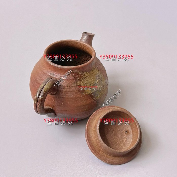 備前焼 壺 小西陶古 小西陶古早期作.日本備前燒后手急須壺.容量220. 舊藏陶瓷備前燒二手