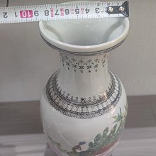 景德鎮官窯孔雀花鳥粉彩花瓶，4字篆書款手繪，高31cm陶瓷，帶原包裝全
