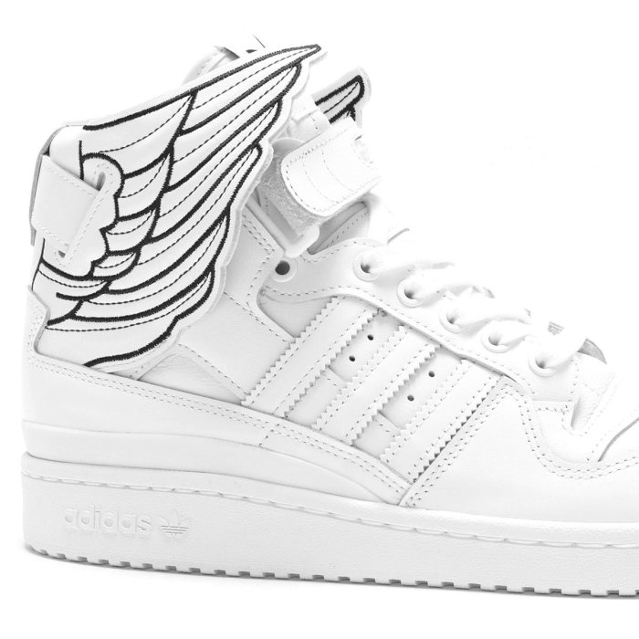 しろ CodE= ADIDAS ORIGINALS JS WINGS 4.0 翅膀皮革休閒鞋(白