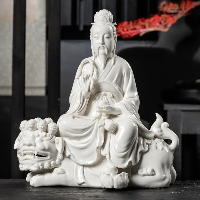 熱銷精選】德化白瓷太乙真人救苦天尊神像家用擺件東極青華大帝居家供奉