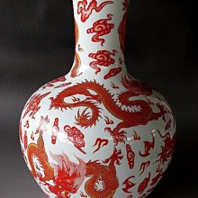 中国　辰砂紅釉　珊瑚釉梅瓶　M　R4734B 中国 辰砂紅釉 珊瑚釉梅瓶 M R4734B - メルカリ