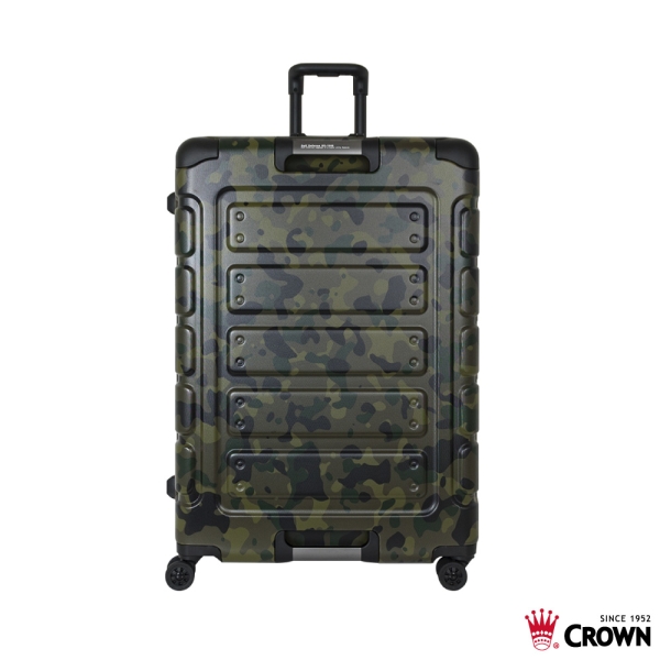 CROWN皇冠 27吋 PC 悍馬鋁框箱 行李箱/旅行箱-迷彩 CFE258